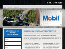 Tablet Screenshot of championpetroleumpr.com